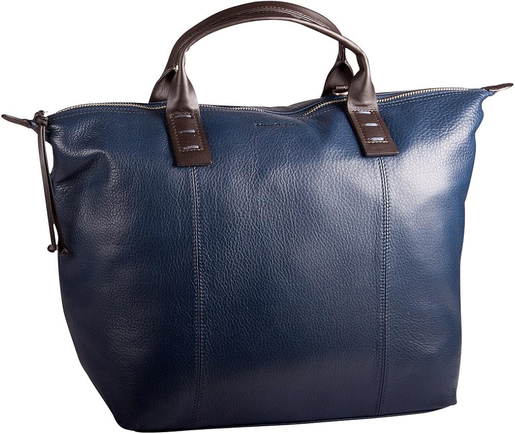 MARC O'POLO Shopper Tasche Leder Damen 35x30x17cm (Marine (Blau