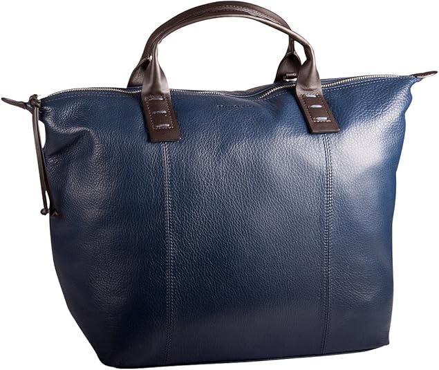 MARC O'POLO Shopper Tasche Leder Damen 35x30x17cm (Marine (Blau