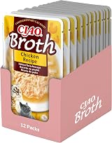 INABA Ciao Broth Chicken Wet Cat Food 12 Packs 480g Total