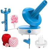Caydo A1 Max Electric Yarn Winder, 10oz Large Capacity Auto Yarn Spinner | Dual-Spring Strong Tension, Stepless Speed Smooth Yarn Cake Winding, Ideal Present for Knitting &amp; Crochet Craft Lovers Blue