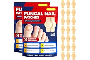 Fungal Nail Patches, Nail Repair Patches, Toenail Fungus Treatment Extra Strength, 8 Hours Overnight Nail Repair, Repair & St