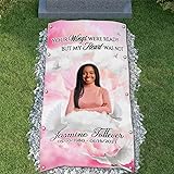 44memory Custom Memorial Grave Blanket Photo