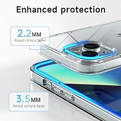 LoeoeL for iPhone 13 Case Clear, Transparent Hybrid