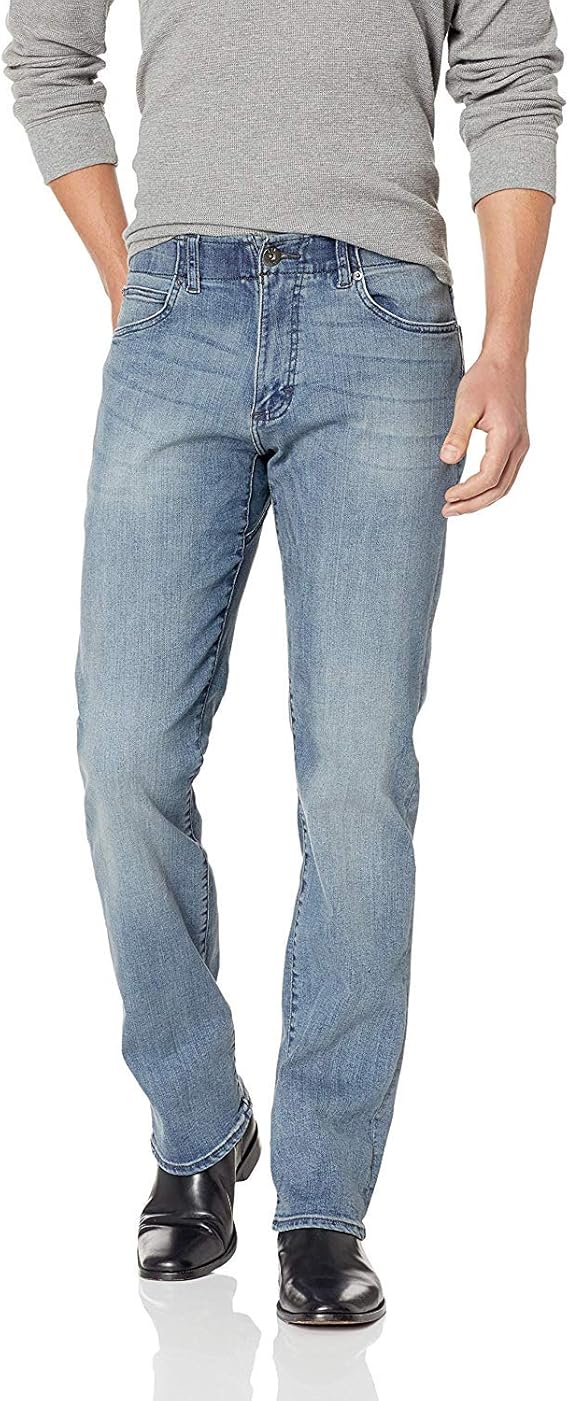 lee men's modern series l653 relaxed fit bootcut jeans