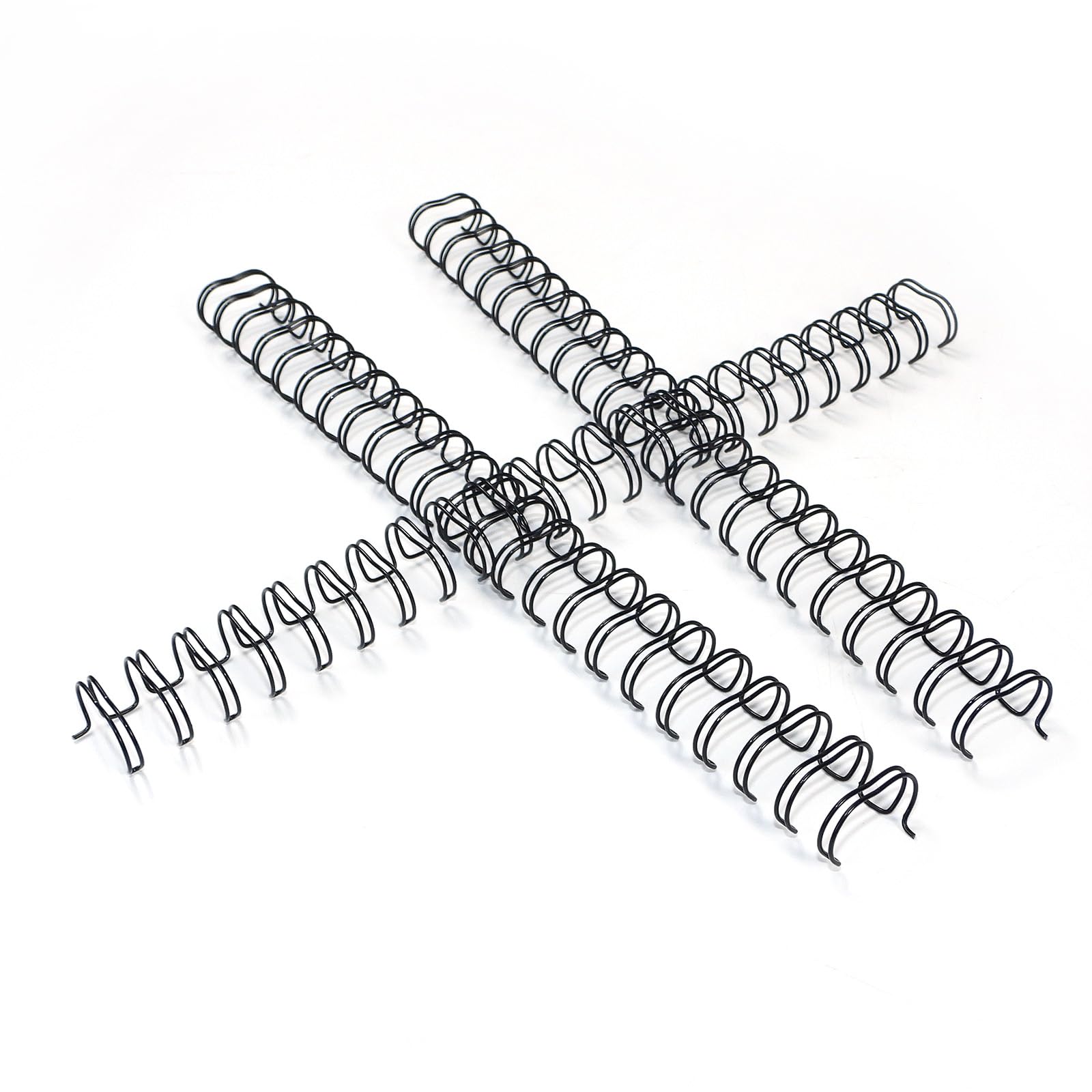 RAYSON 23 Loops Wire Binding Spines, 105 Sheets, 2:1 Pitch, 14.3 mm, A4, Black, Pack of 100