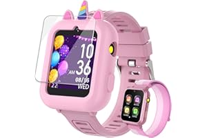 Smart Watch for Kids with 39 Games, Camera, Video, Music, Player, Recorder, Alarm, Pedometer, Flashlight, Stopwatch, HD Touch