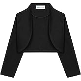 BOLEROSE Girls 3/4 Sleeve Childrens Kids Bolero