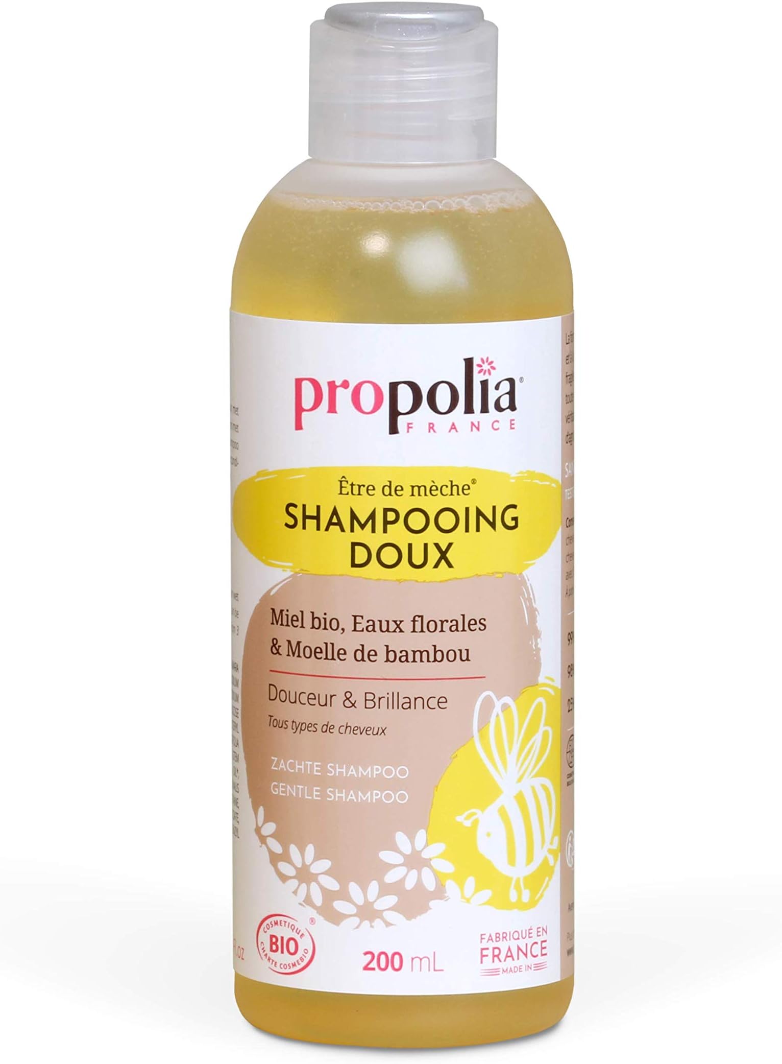 Shampoo Bio sweet honey and spinal bamboo 200ml Propolia by Propolia France