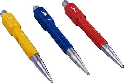Amtech H0865 3 Piece Colour Coded Centre Punch Set