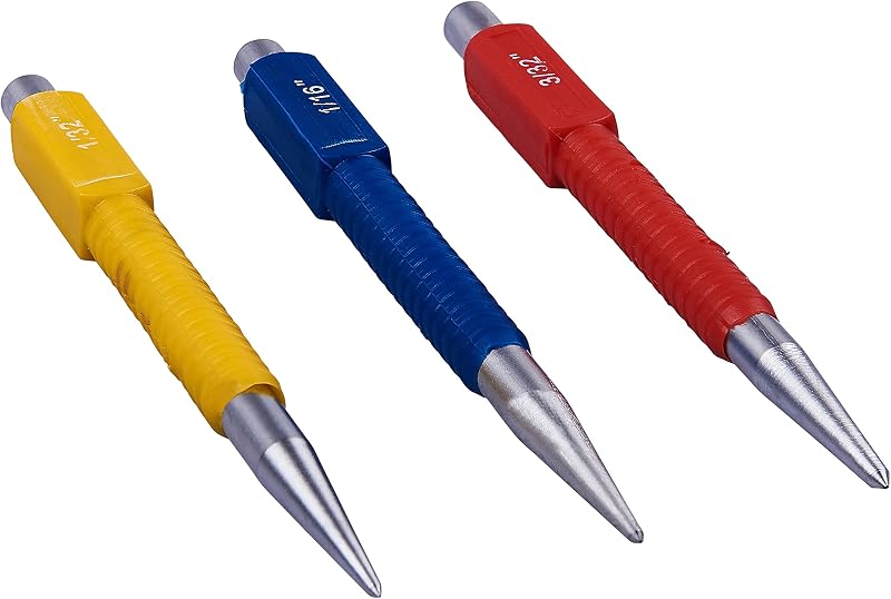 Amtech H0865 3 Piece Colour Coded Centre Punch Set