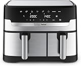 Tefal Easy Fry Dual Drawer Air Fryer EY90JDG0 Stainless Steel 8.3L