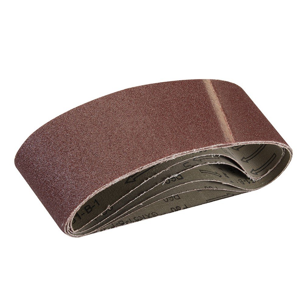 Silverline 308931 Sanding Belts 75 x 533 mm 5pk 60 Grit