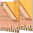Lesnlok Acrylic Sheets 1/8 inch Thick 3mm 2 Pack 8 x 10 Clear Orange Plexiglass Sheets for Sign, Craft, Painting, Laser Cutting, DIY Display Projects