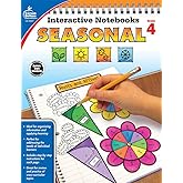 Amazon.com: Carson Dellosa Interactive Notebooks Seasonal, Grade 3 ...