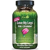 Irwin Naturals Love My Legs - 60 Liquid Softgels - Supports Health of Leg Veins, Capillaries & Circulation