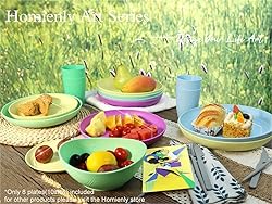 Homienly 10 inch Deep Dinner Plates Set of 8