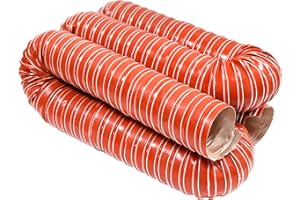 NOWBALL 3in Automotive Air Ducting Hose, 3in Length 4 Meter-13.3 Feet, 3" Silicone Flexible Brake Cooling, 76mm Air Duct Induction Intake Pipe Hose,Exhaust Hose Dryer Vent Hose for Air System