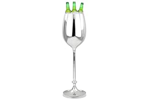 Large Champagne Glass Premium Aluminum Free Standing Nickel Plated Wine Chiller | Wine Coolers & Cellar With Ice Bucket | Kitchen & Bar Wares | Nagina International