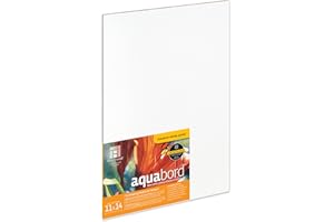 Ampersand Art Supply Watercolor Painting Panel: Museum Series Aquabord, 1/8 Inch Flat Profile, 11" x 14"