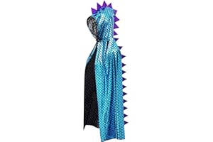 QIAONIUNIU Dinosaur Costumes Green Dragon Cape Halloween Dress Up Clothes 3-8 Years Old