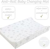 Babycurls Deluxe Anti-Roll Nappy Changing Mat Grey Stars 69x45x8cm view 2