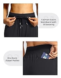 G Gradual Women's Joggers Pants with Zipper Pockets