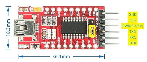 Arduino Usb Cto Serial Module Programming Microcontroller 3.3-V FT232RL FTDI USB To TTL Serial ...