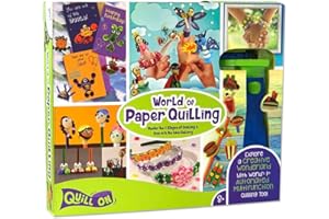 Quill On World of Paper Quilling with Electric Quilling Tool | Paper Quilling Kit | Crafts for Girls Ages 8-12 | Craft Kit | Christmas Activities for Kids for Kids Ages 8 9 10 11 12