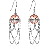 ONEFINITY Basketball Earrings 925 Sterling Silver Basketball Dangle Drop Earrings Black Turquoise Jewelry Gifts for Women Mom Grandma Player Sport Lover