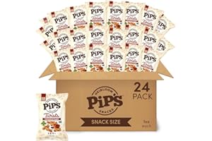 PIPCORN Heirloom Cinnamon Sugar Twists by Pip's Heirloom Snacks - 1oz 24pk - Healthy Snacks, Gluten Free Snacks, Snack Packs, Upcycled Heirloom Corn Flour, Individually Wrapped