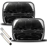 AUDEXEN Square 5x7 / 6x7 Inch Led Headlight High Low Beam Headlamp Compatible with Jeep Wrangler YJ Cherokee XJ Trucks Replac