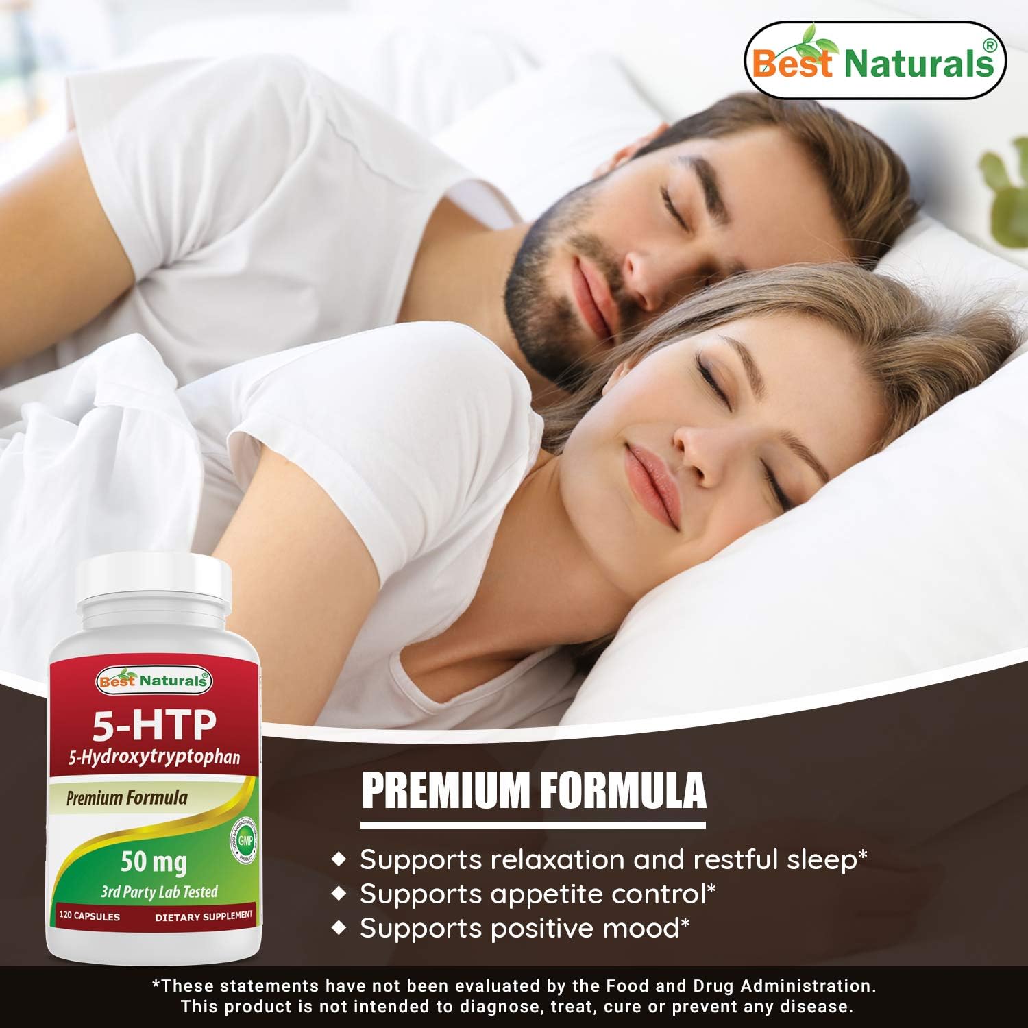 Best Naturals 5-HTP 100 mg 120 Capsules, 120 count (Pack of 1) - Image 5