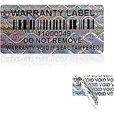 380pcs Tamper Proof Stickers with bar Code Hologram Security Labels Genuine Warranty Seal with Unique Serial Number(1.2 X 0.6 Inch,GQYH)