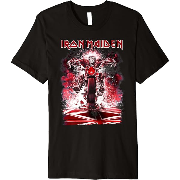 Amazon.com: Iron Maiden - Eddie Bike T-Shirt : Clothing