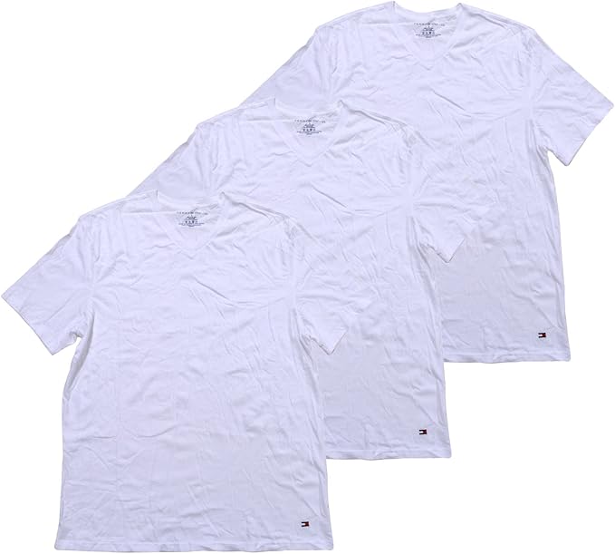 tommy hilfiger 3 pack classic v neck t shirt