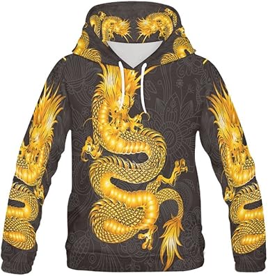 3d all over print dragon hoodie