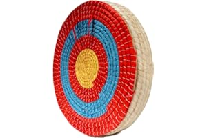 AUVIM Archery Targets for Backyard Hand-Made Straw Archery Target for Recurve Bow Compound Bow or Longbow 20 Inches Traditional Bow Arrow Target for Kids Youth Adult Archery Hunting Practice