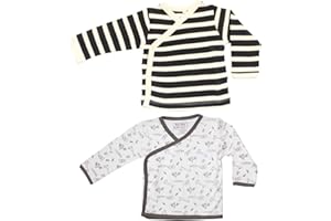Maple Clothing Organic Cotton Baby Kimono Long Sleeve Bodysuit GOTS Certified
