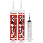 The Original Fix-A-Floor Loose Tile Repair Adhesive with Syringe - Tile, Porcelain, Ceramic, Marble, Stone &amp; Wood Floor Repair Adhesive - Pack of 2