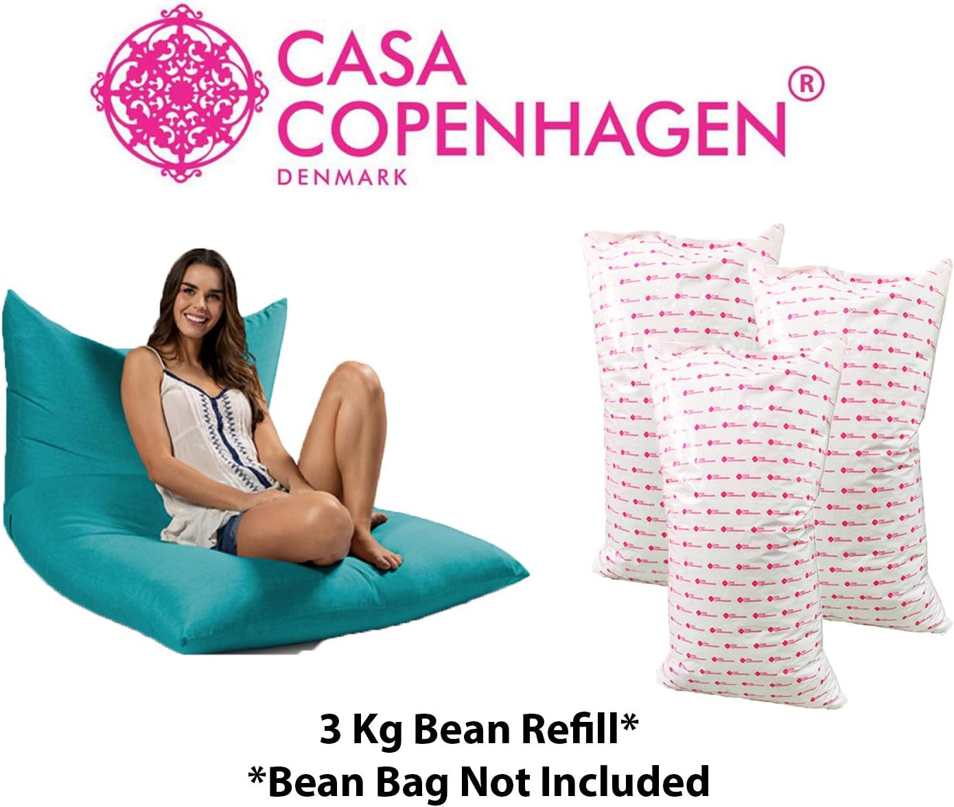 Casa Copenhagen Edition 2019 Elite Export Quality 3 Kg Bean Bag Refill/Filler