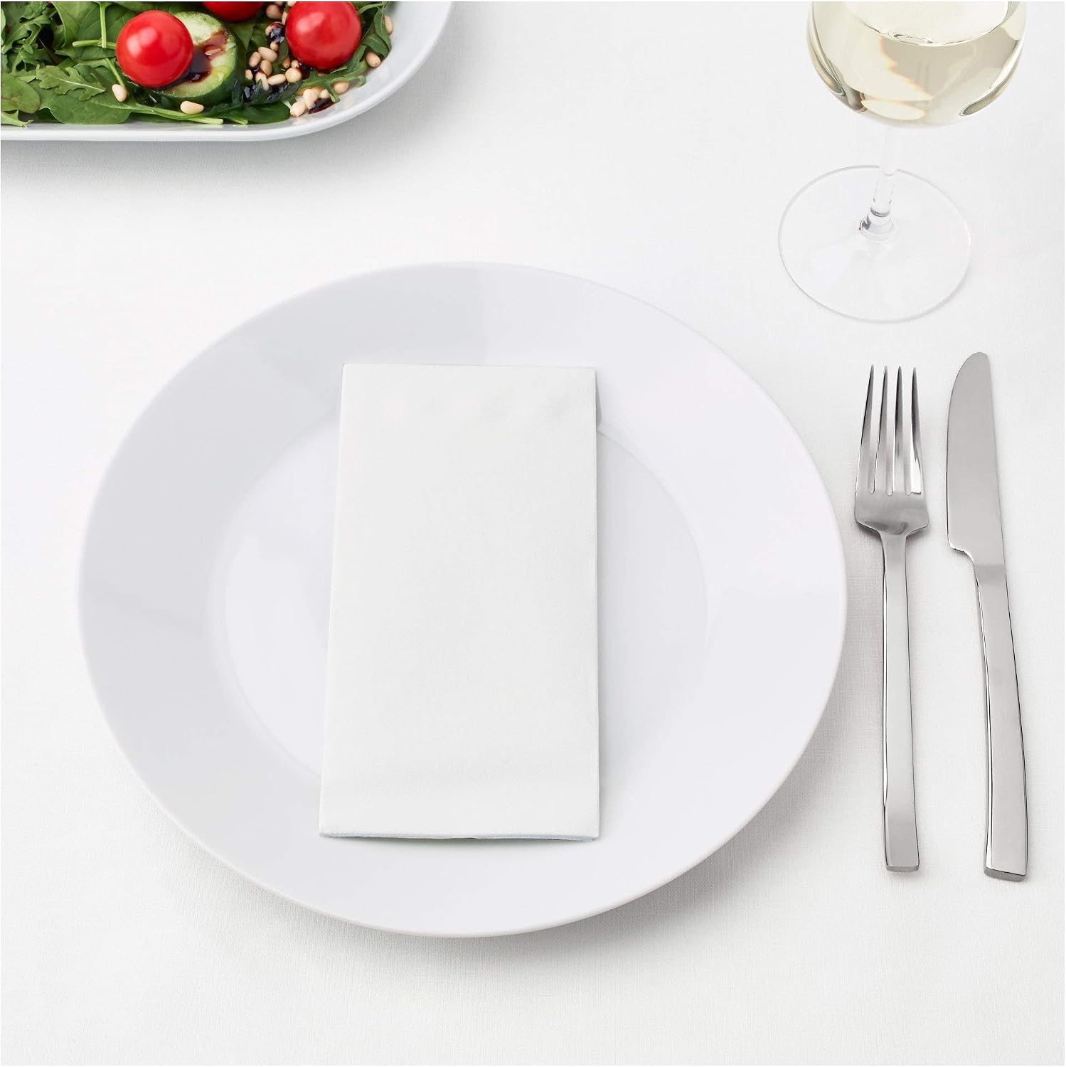 IKEA MOTTAGA Thick White Paper Napkins 38x38cm - Set of 50 - Image 3