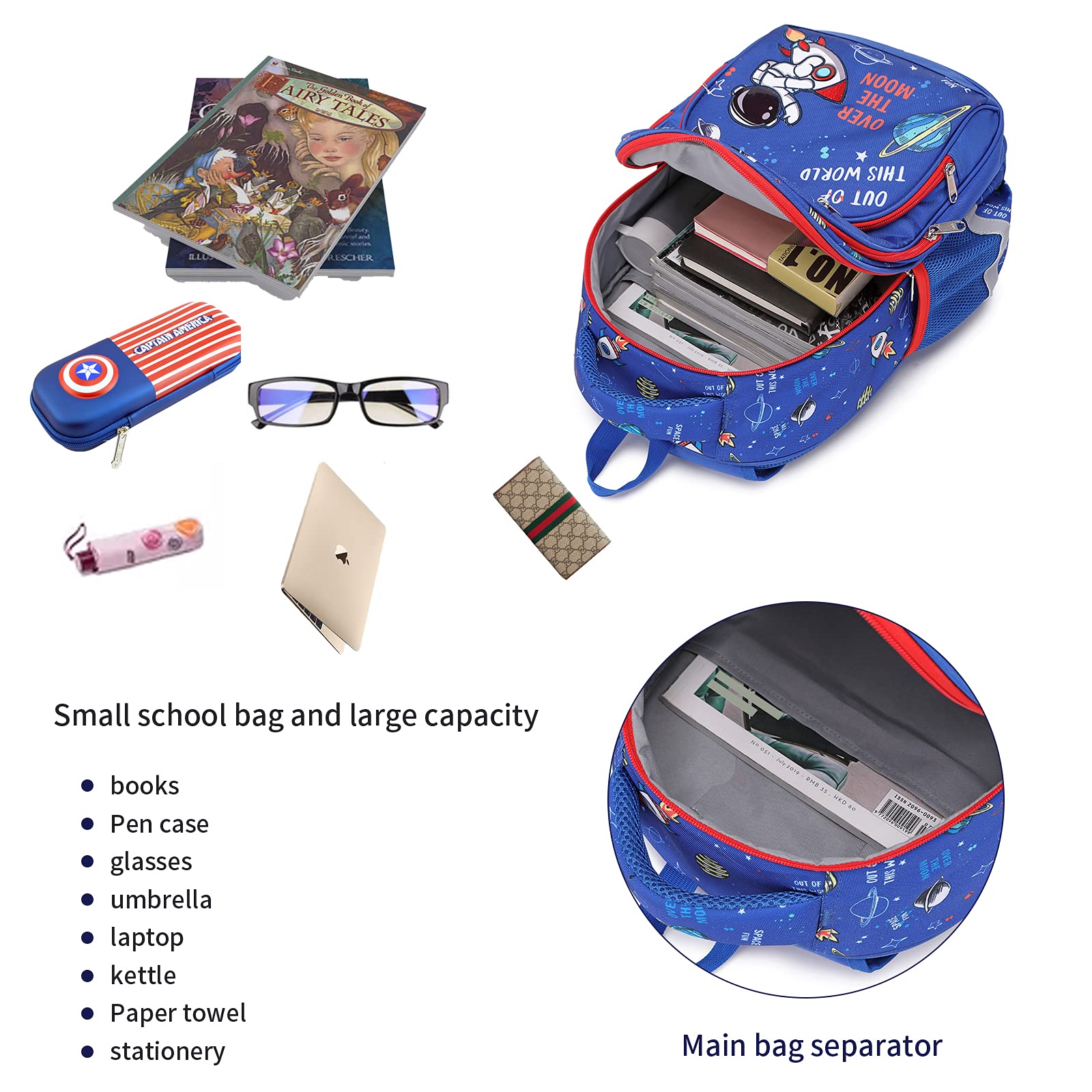 Cusangel Kids Backpack for Girls Preschool Elementary Kindergarten School Bag 15.6″ Multifunctional Cute Large Capacity
