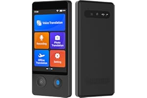 ANFIER Language Translator Device No Wifi Needed 2024 Voice Translation Updated Offline Translator in 16 Languages Online for 144 Languages 97% High Accuracy for Travel Business