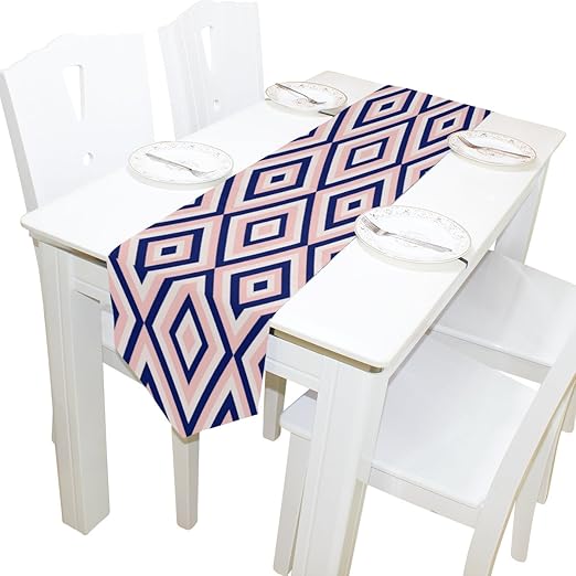 Amazon Com Alaza Table Runner Home Decor Ethnic Navy Blue Pink