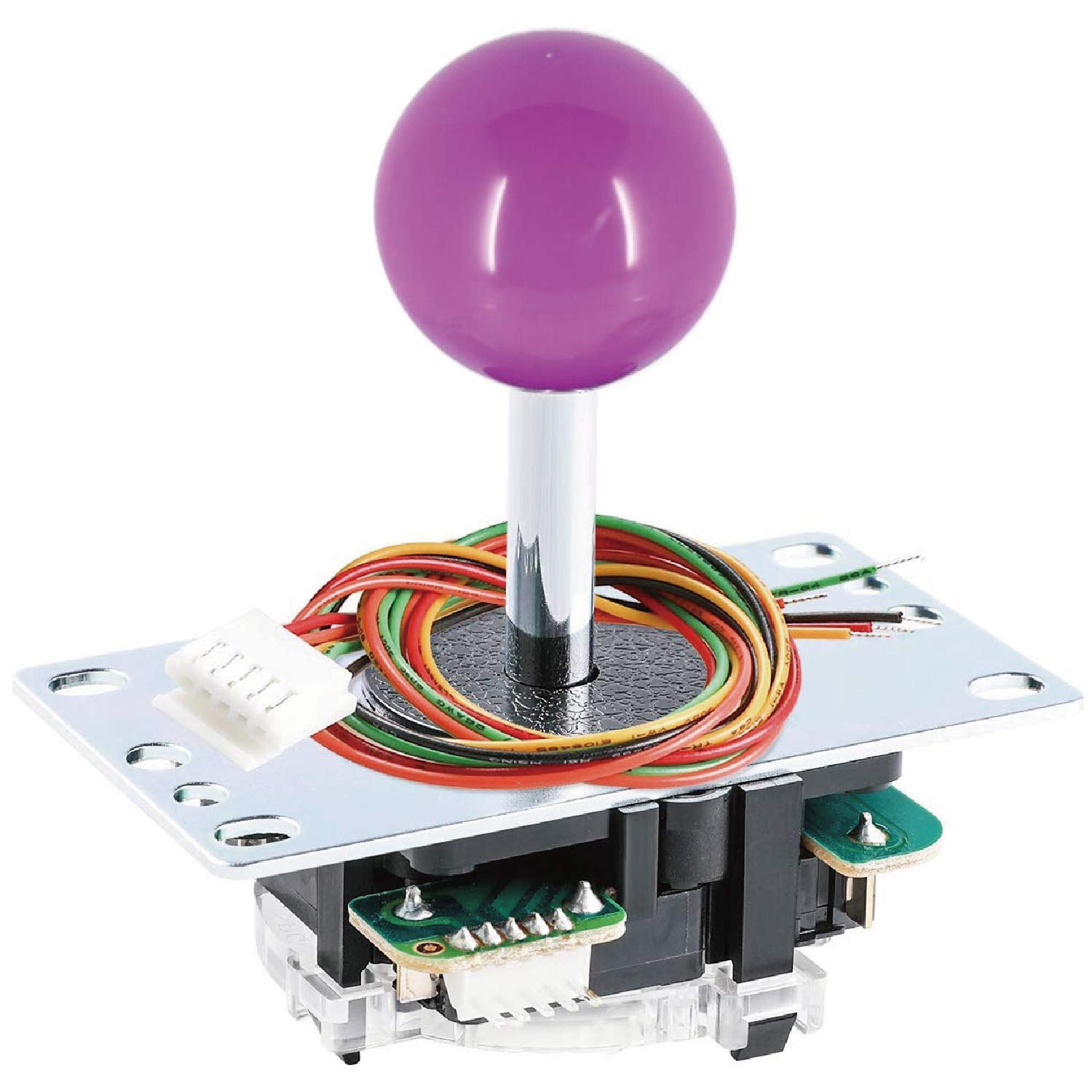SANWA JLF-TP-8YT Arcade Joystick (Purple Ball Top) - Premium, High Precision, Responsive Controls, Multi-Platform Compatible - Ideal for Gaming Enthusiasts, for Arcade Jamma Game 4 & 8 Way Adjustable
