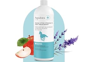 Purodora Lab, Horse Urine Odor Neutralizer, Cleans & Eliminates Urine & Feces Odors, for Use in Barns & Trailers, Apple & Lav