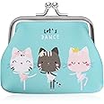 Acooruiteng Coin Purse Cute Coin Pouch Kiss-Lock Change Purse Fashion Small Coin Purse Mini Change Purse for Coins for Women Kids Girls for Cash Coin Key