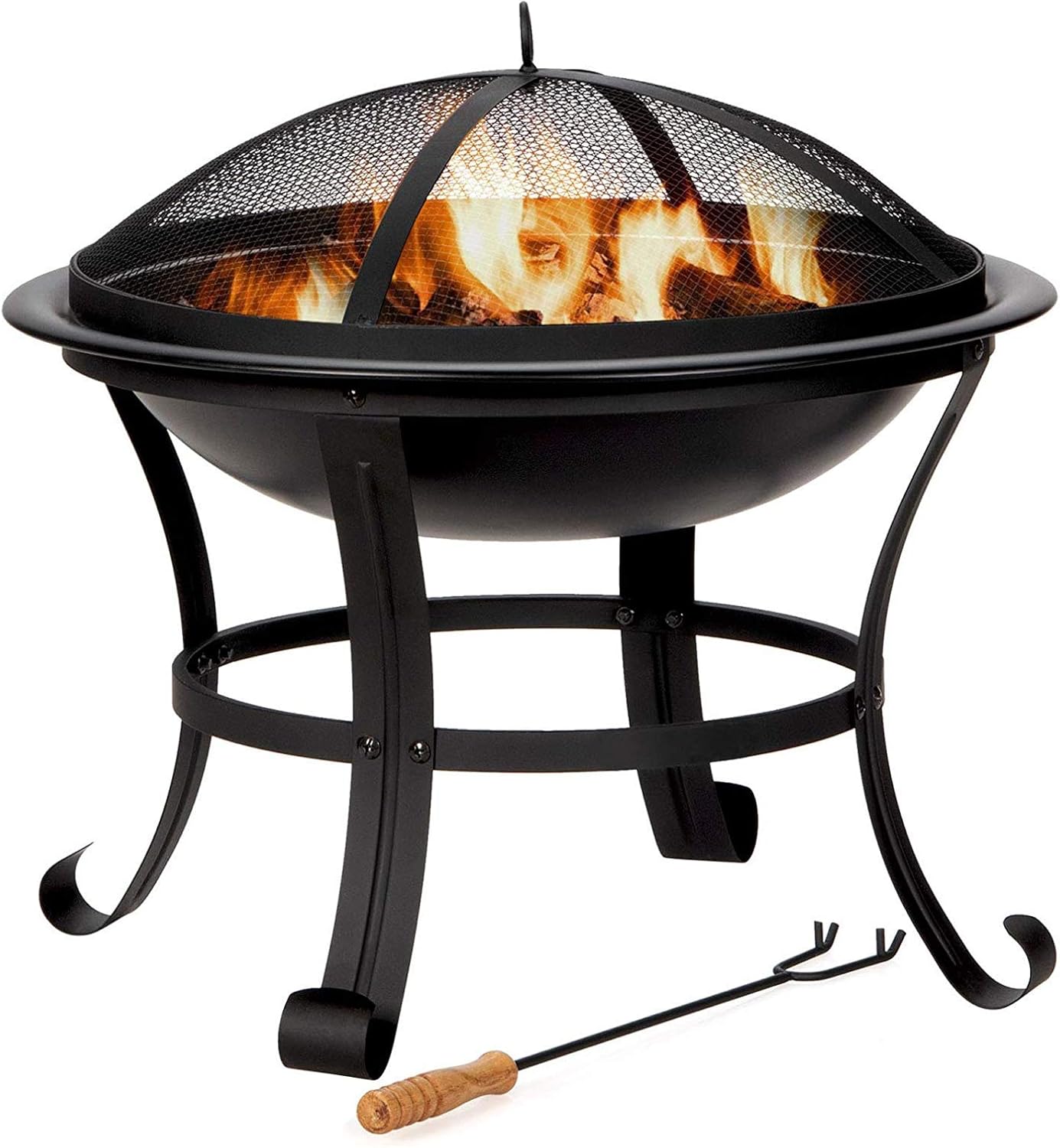 YAOJP Hogares para fogatas al Aire Libre, Hoguera de leña de 22