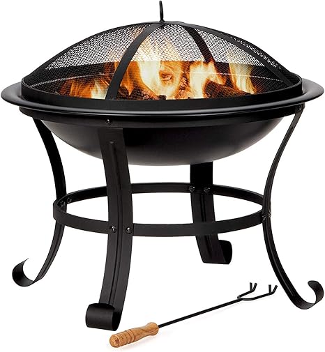 YAOJP Hogares para fogatas al Aire Libre, Hoguera de leña de 22