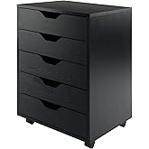 Winsome Halifax 5-Drawer Storage Cabinet, Black (20519)